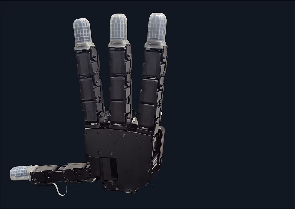 Роботична рука з tactile fingertips Touchlab
