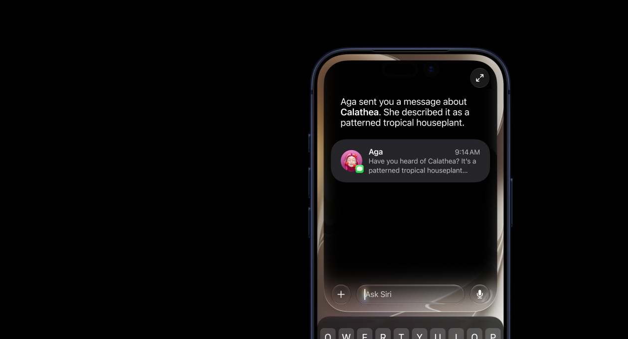 Інтерфейс Siri AI в iOS 27