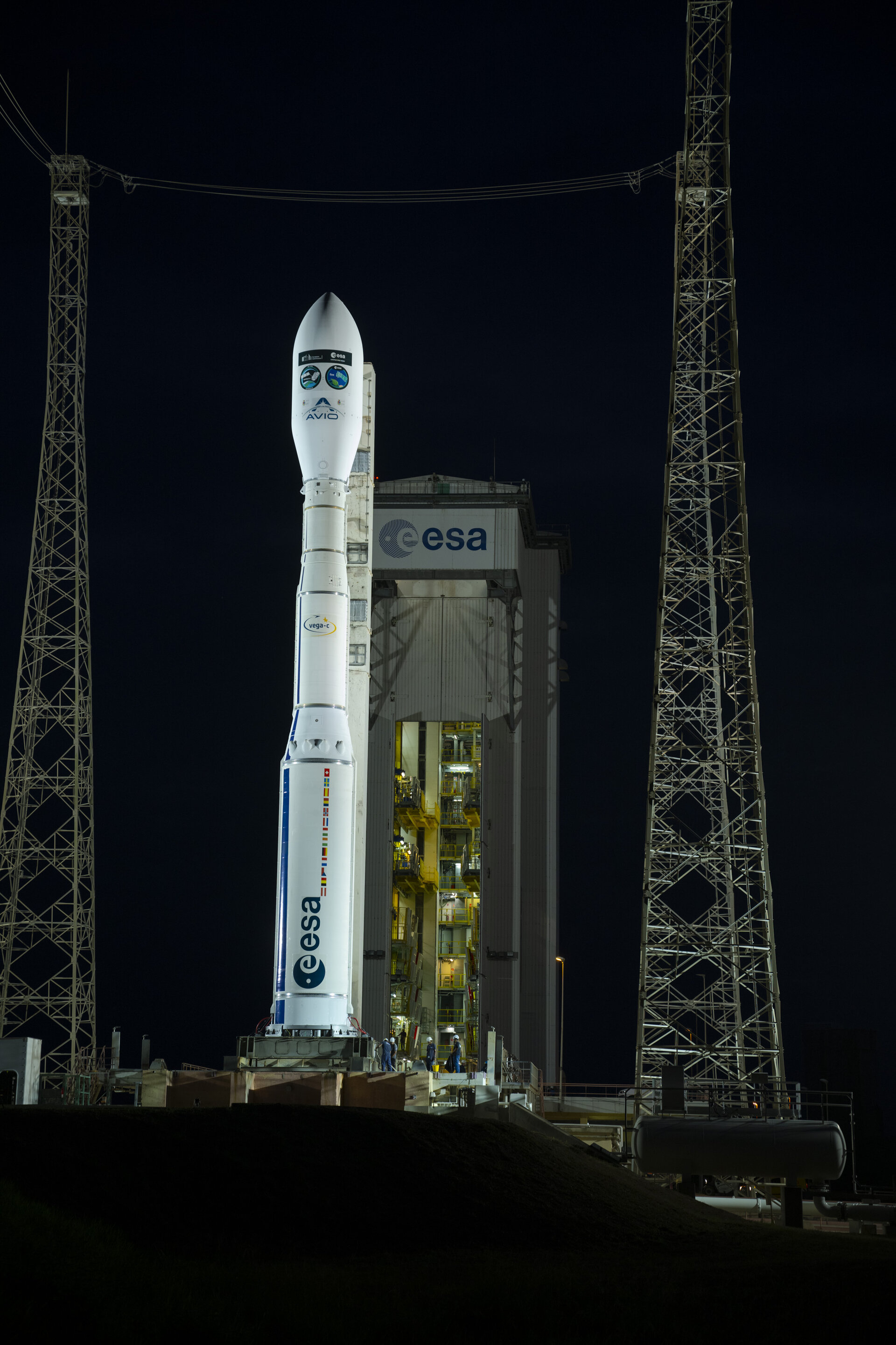 Vega-C перед запуском FLEX і Sentinel-3C
